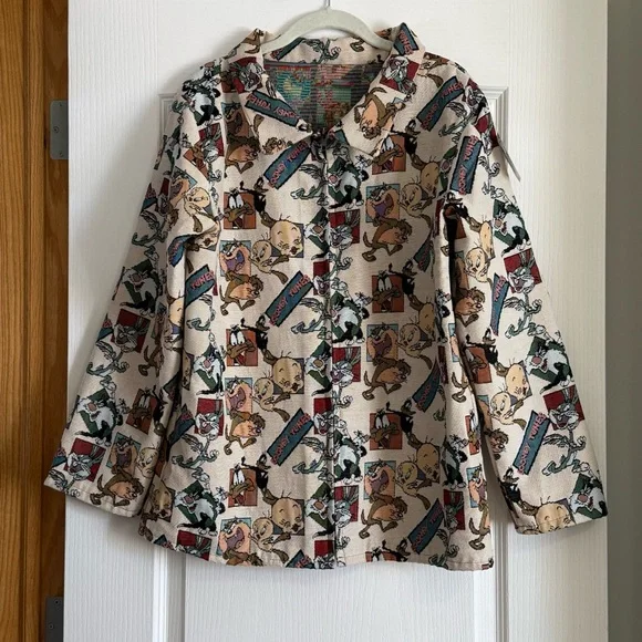 Handmade Looney Tunes Zip Jacket - Picture 1 of 3